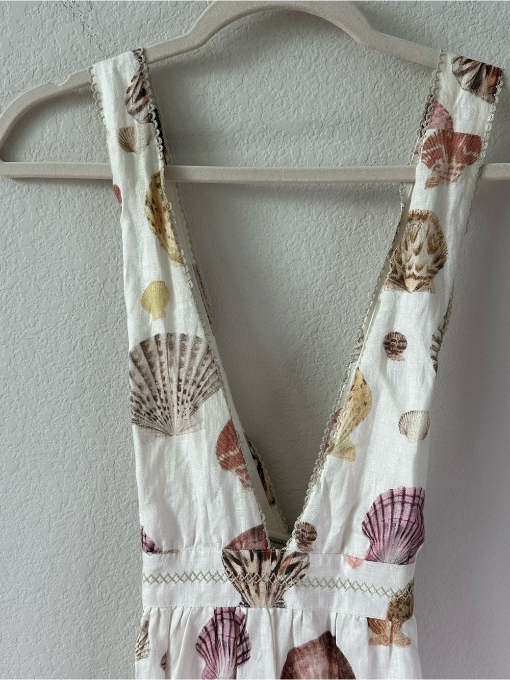 Agua Bendita Naturalia Linen Shell Maxi Dress SZ S - Picture 4 of 7
